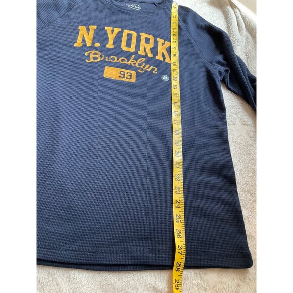 New n/Tags Roebuck & Co. Men's Sz Medium shirt NY Long sleeve Navy Waffle knit - Picture 8 of 9